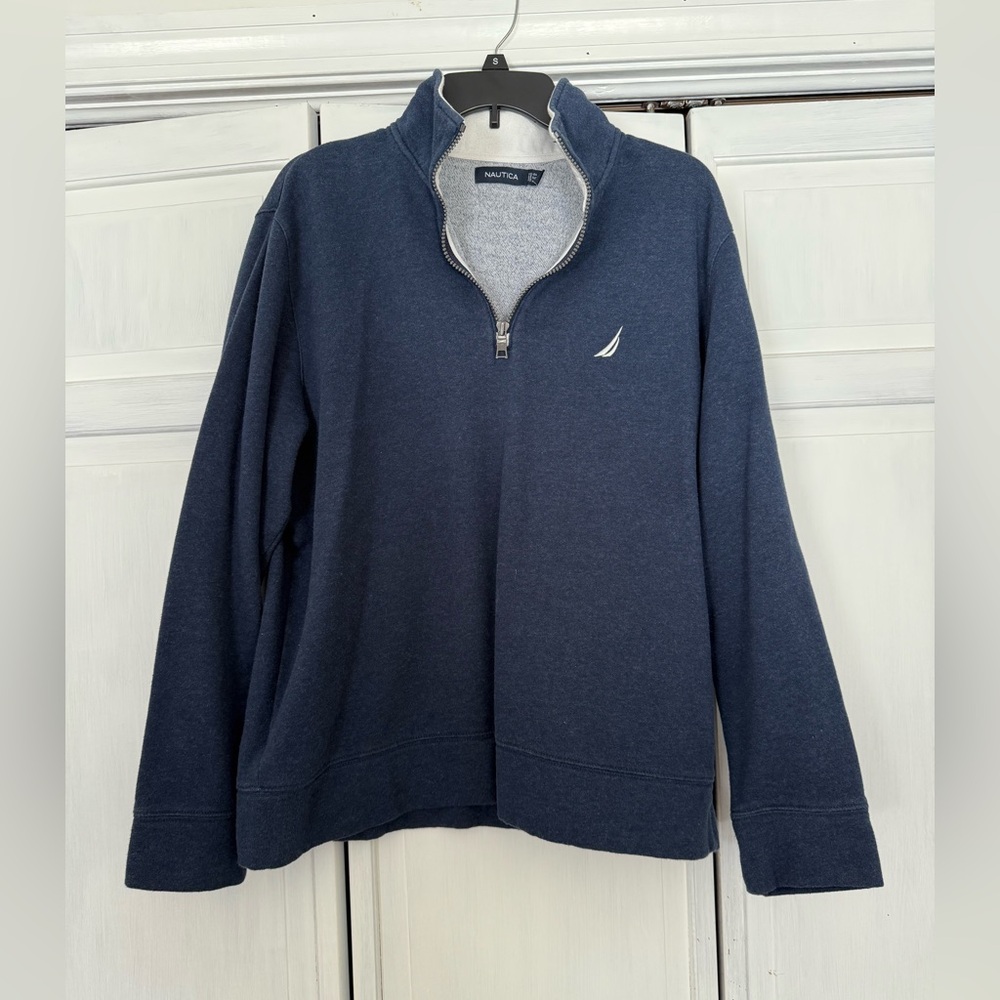 Nautica Men's Dark Blue Quarter Zip